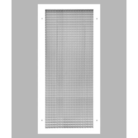 HVAC Premium 8" x 26" or 26" x 8" Cube Core Eggcrate Return Air Grille - Aluminum Rust Proof - HVAC Vent Duct Cover - White [Outer Dimensions: 9.75 x 27.75]