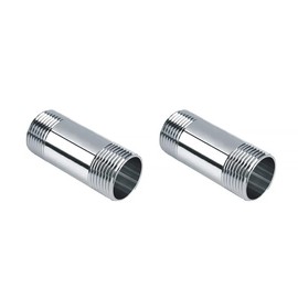 Stainless Steel Pipe Fitting, Stainless Steel Pipe Fitting SS304 Male x Male Threaded Pipe Fitting for Air Pipes and Water Pipes (DN20 3/4" 100mm)