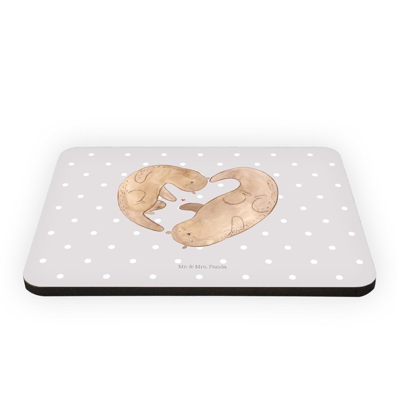 Mr. & Mrs. Panda Magnet Otter Heart – Gift, Anniversary,