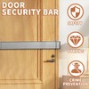 Door Security Bar Barricade Brackets Kit Set Door Stopper Home