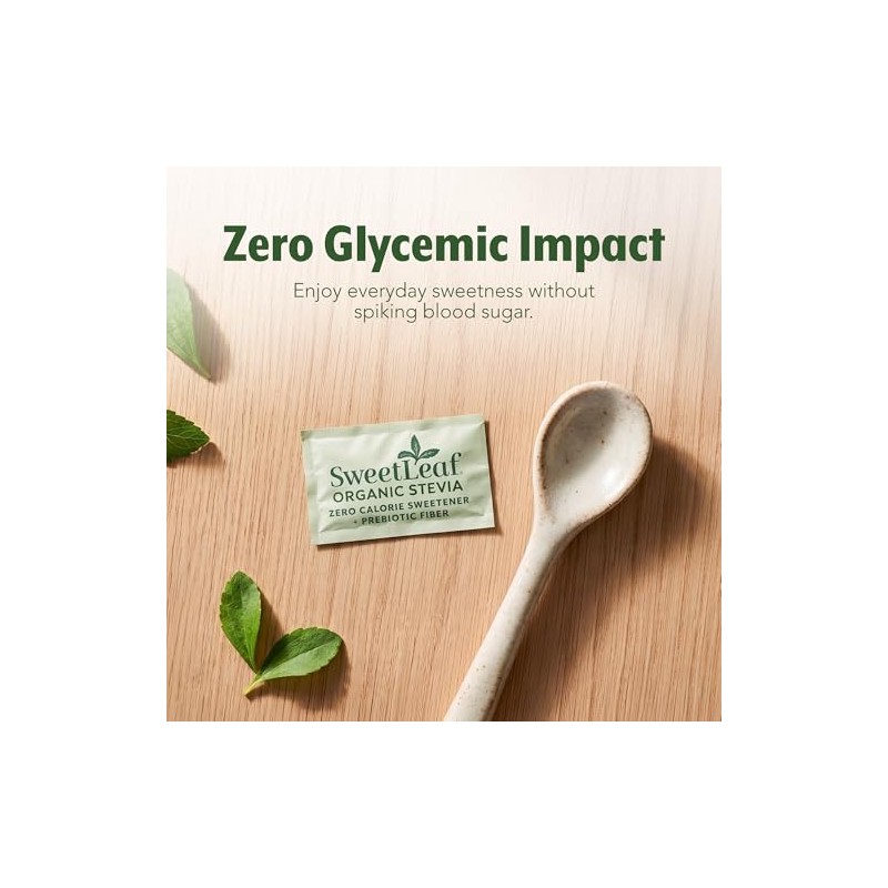 SweetLeaf - Endulzante Orgánico de Stevia Orgánico Sachets 70 pck