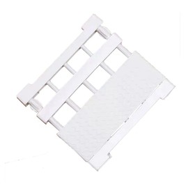JONASHER Schrankregal-Trennwände, erweiterbar, Kleiderschrank-Organizer-System, Spannstange, verstellbares Aufhänger, Trennwände, 24 cm Breite für Schlafzimmer, Badezimmer, Weiß