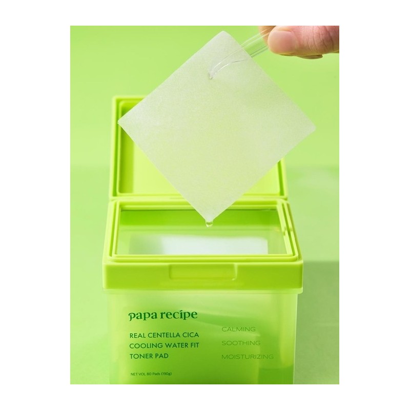 Real Centella Cica Cooling Water Fit Toner Pad (80 sheets)