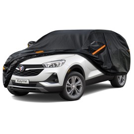 Kayme 7 Layers SUV Car Cover Custom Fit for Buick Encore/Encore GX(2012-2025) Waterproof All Weather for Automobiles, Outdoor Full Cover Rain Sun UV Protection.Black