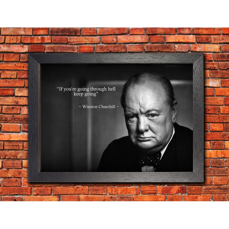 Winston #5 A3 Unframed Churchill British Statesman Poster Motivation Inspiration