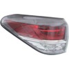 Tail Light Lens and Housing Compatible with 2013-2015 Lexus RX350
