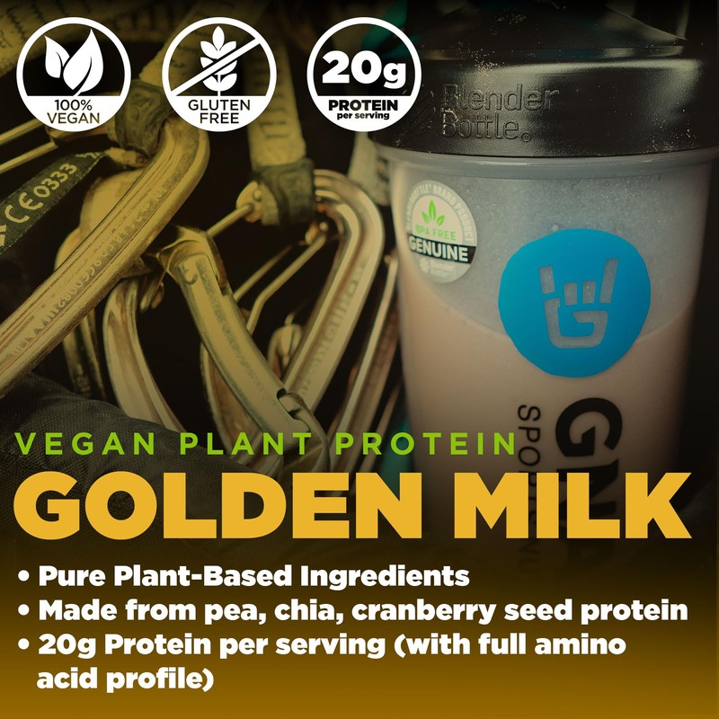 Gnarly Nutrition Golden Milk Plant-Based Protein Blend – Vegan Powder