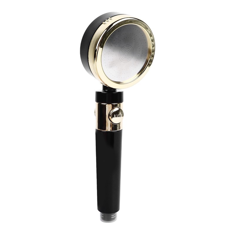 Handheld Shower Head with Water Stop Button 3 Levels Adjustable