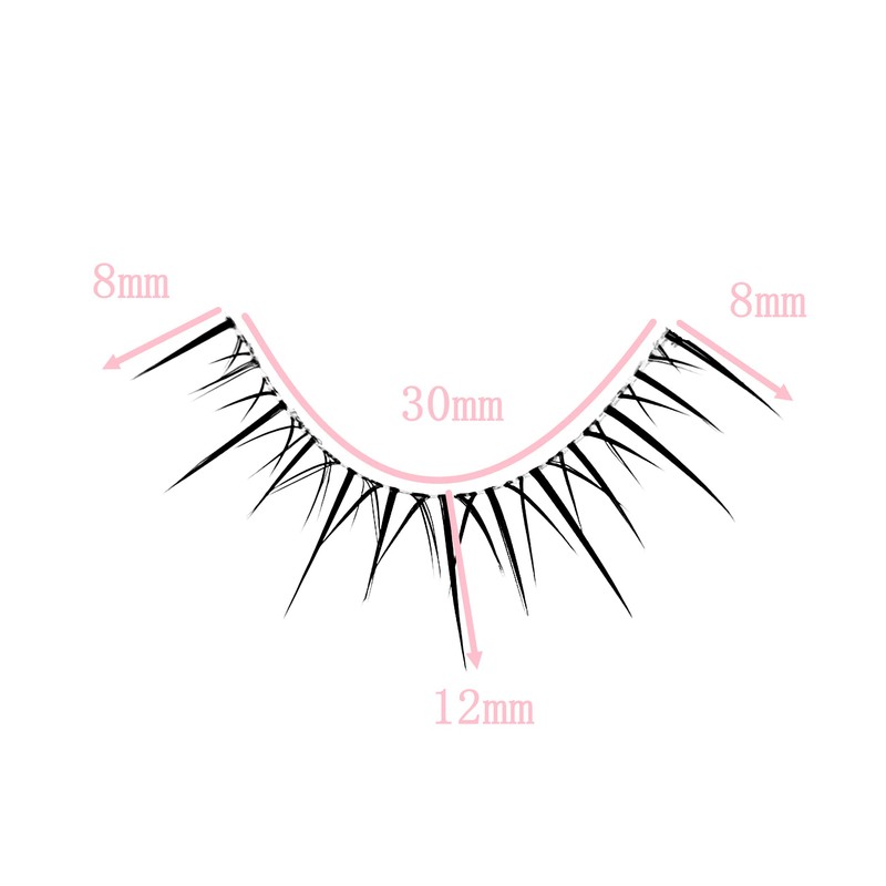 mikiwi Natural False Eyelashes, Soft Eyelashes, Popular, Natural Axis False
