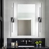 SOLFART Bathroom Vanity Light Dimmable Modern Matte Black Bathroom Light
