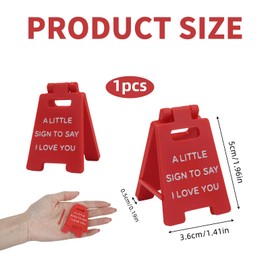 Romantic “I Love You” Mini Sign Gift,1Pack Boyfriend Gift Cute Birthday Gifts for him Mini Sign Decoration Birthday, Christmas, Wedding Gift for Girlfriend, Wife, Fiancee Pop-Up Design