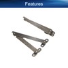 Yinpecly 180°Antique Folding Lid Support Hinges Metal 180 Degree Rotatable