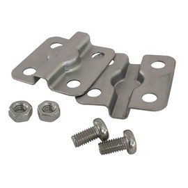 DAIDOHANT 10179586 Stainless Steel Fence Hardware [SUS304] (Length) 1.4 x Width 1.4 x Width 1.4 inches (35 x 35 x 6.5 mm) [M5 Pan Machine Screw, M5 Hex Nut] (Set of 1)