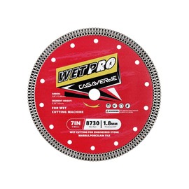 Casaverde 7" Porcelain Diamond Cutting Blade with 5/8" Arbor,Wet Cutting for Engineered Stone,Marble,Porcelain Tile