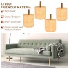 Btowin 2 inch Solid Wood Furniture Legs, 4Pcs Modern Round