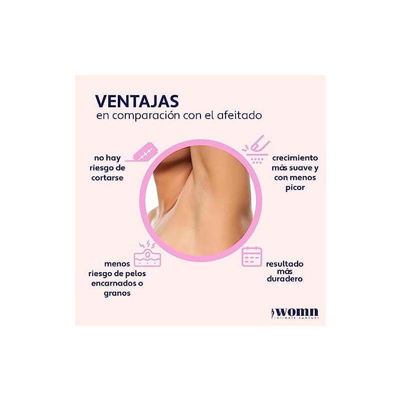 womn Intimate Comfort CREMA DEPILATORIA para la línea del bikini