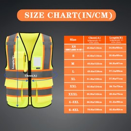 AYKRM 11 colors available High Visibility Reflective xsmall safety vest