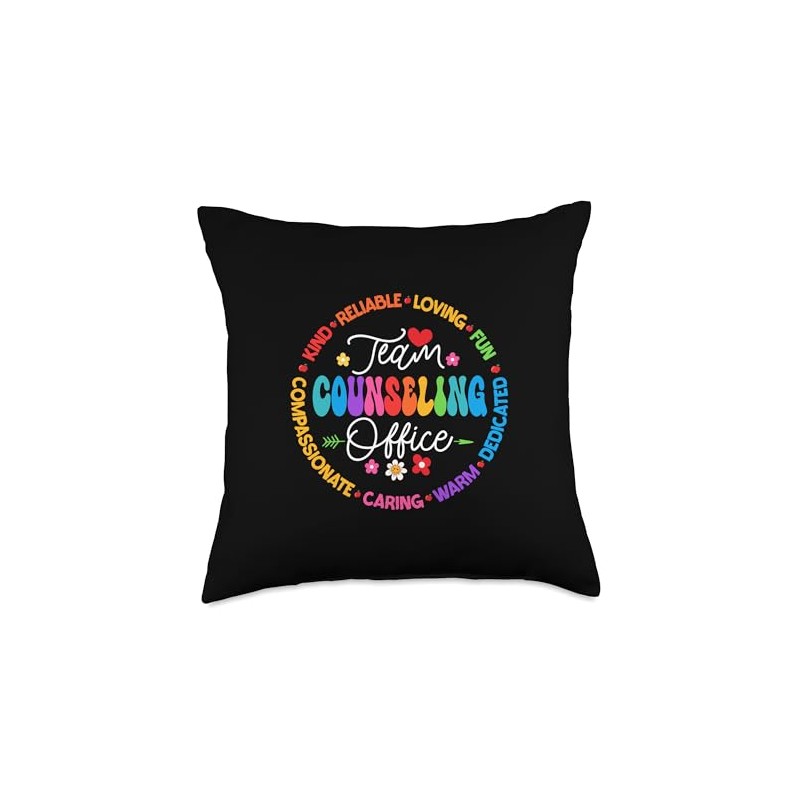Team Counseling Office Appreciation Week Back to School Throw Pillow