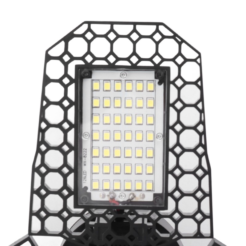 E27 LED Ceiling Lamp Mining Lamps 60W Three Leaves Folding