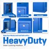 Metal Donation Box-Suggestion Box with Slot and lock-Cash Lock box