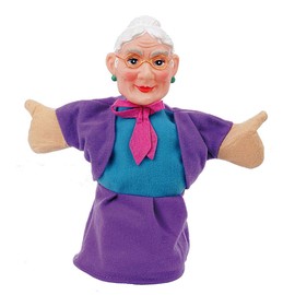 Abe 842 7330/6 EA Large 5 Hand Puppets Wizard of Oz, Red