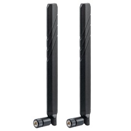 4G LTE 5G CBRS Antenna, 600-6000MHz Wide-Band, 10dBi SMA Male Connector, 2-Pack