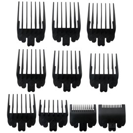 2025 Professional 10-Pack Black Hair Clipper Guards Guide Combs for Glaker 6026