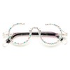 bullabulling Retro Round Diamond Reading Glasses for Women Stylish Bling