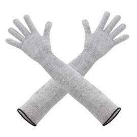 AKSIQIOL Level 5 Cut-Resistant Gloves long gardening gloves, heavy duty gardening gloves, guard gloves gardening, Extra Length (55cm) for Enhanced Coverage