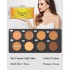 Cream Contour Palette Makeup, Long Lasting Full Coverage Concealer for