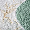 Floral Quilt King Size,Green Botanical King Quilt 3 Pieces,Reversible Soft