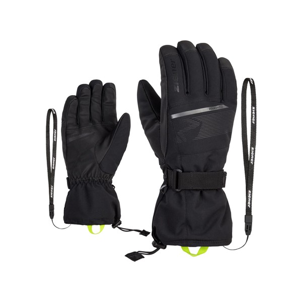 Ziener Men's Gentian Ski Gloves, Winter Sports, Waterproof, Long Cuff,