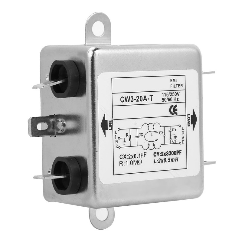 CW3-20A T Single phase Power EMI Filter Power Supply Filter