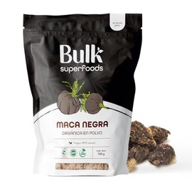 BULK SUPERFOODS Maca Negra en Polvo 100% Natural | 500g, Maca Peruana Negra Orgánica, Sin Aditivos, Suplemento Alimenticio en Polvo, Black Maca Powder de Alta Calidad