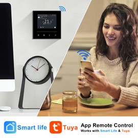 KETOTEK WiFi Thermostat 3A for Water Heating and Gas Boiler, Smart Programmable Thermostat Compatible with Alexa, Smart Life/Tuya App