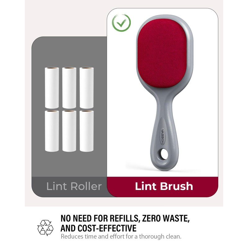 VASSON Lint Brush, Lint Brushes for Clothes, Double-Sided Clothes Lint