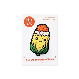 Pals & Co. Elote Chenille Patch – Perfect for Backpacks, Jackets, Playful Accessories, and Unique Gifts for Foodies and Elote Lovers