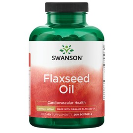 Swanson Flaxseed Oil (Omegatru) 1000 Milligrams 200 Sgels