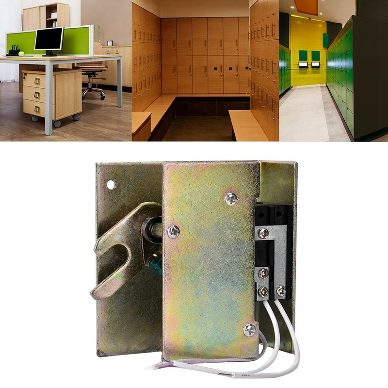 12V Automatic Mini Electric Bolt Lock Cabinet Drawer Secure Lock