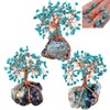KYEYGWO Natural Crystal Tree Decorations for Home and Office, Lucky