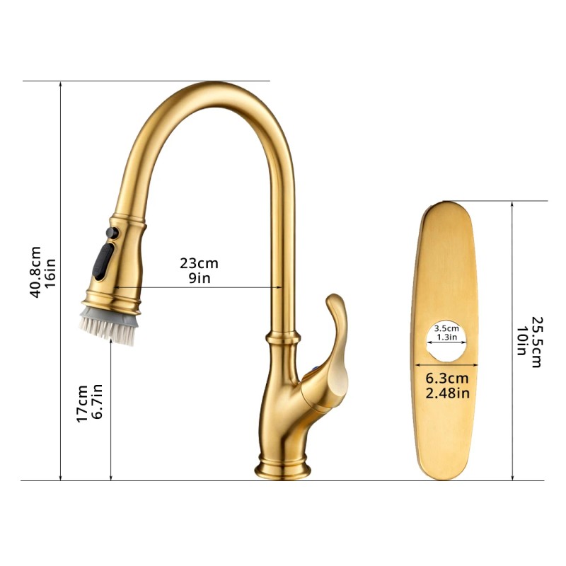 High Quality Single-Handle Modern Kitchen Faucet Commercial Home Water Tap