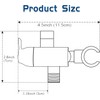 YDmeet Shower Arm Diverter with Handshower Mount, G1/2 Brass Shower
