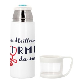 Stainless Steel Thermos Flask with Integrated Cup - The Best Nurse in the World Medical Nursing - 350ml - Thermos Flask