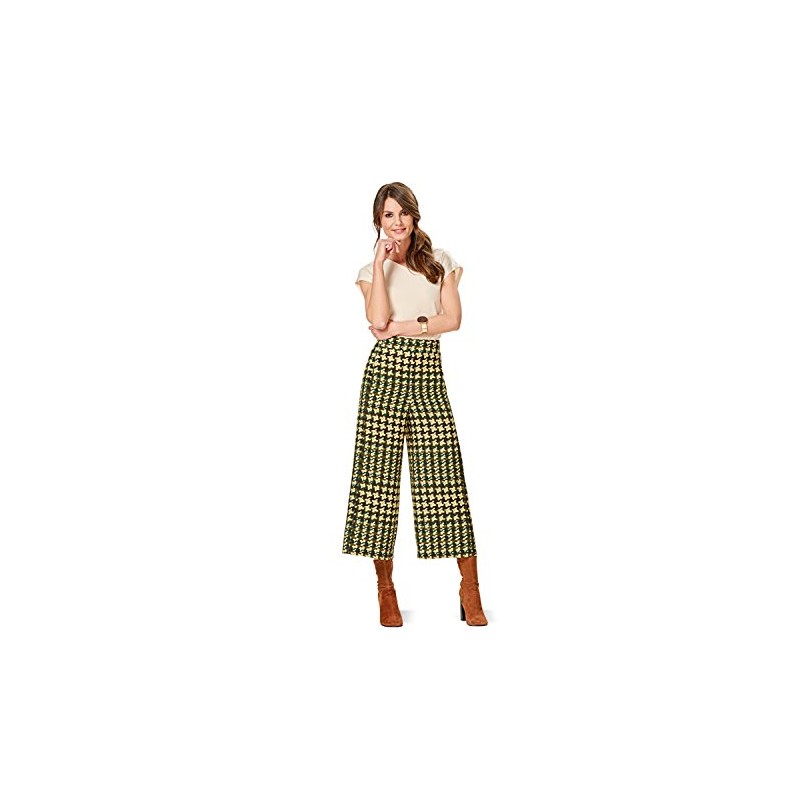 Burda - B6573 - sewing pattern - trousers - white