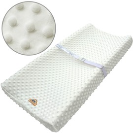 BlueSnail Ultra Soft Dot Changing Pad Cover 2 Pack (white+gray)