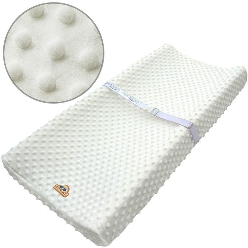 BlueSnail Ultra Soft Dot Changing Pad Cover 2 Pack (white+gray)