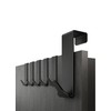 Menz Premium Door Hooks Set of 6 Black Door Hooks