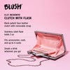Blush VIP Incognito Clutch Hidden Flask for Liquor, Discreet Flasks,