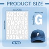 HJZHII 10Sheets White Iron on Letters for Clothing