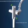 Waterfall Universal Faucet Extender Copper and ABS Anti Splashing Bathroom